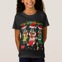 Christmas Socks Pajama Saint Bernard Dog Puppy Lov