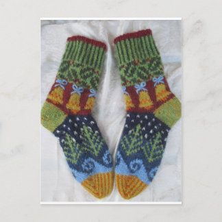 Christmas Socks Postcard