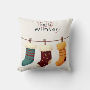 Christmas socks presents  cushion