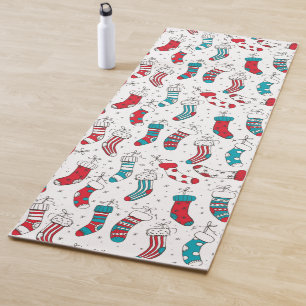 Christmas socks yoga mat
