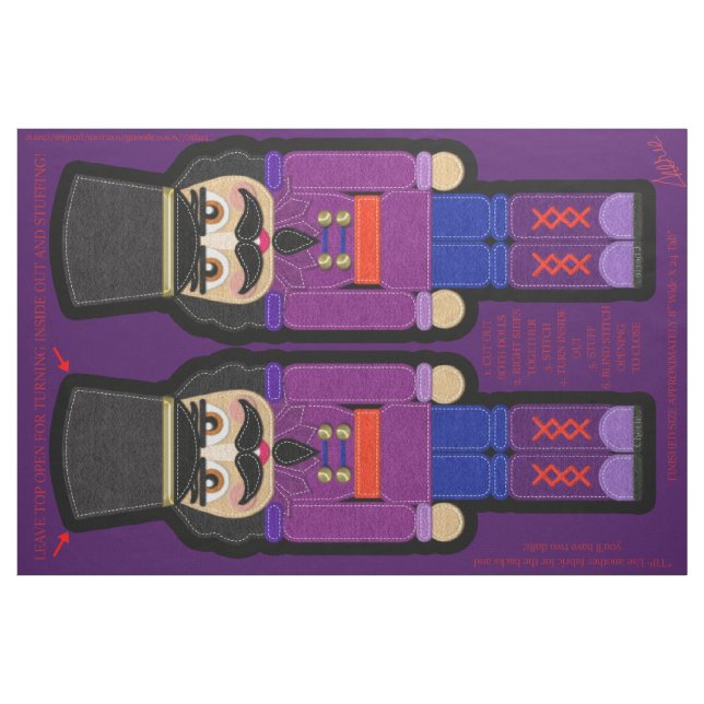 Christmas Soft Nutcracker Soldier Fat Quarter Kit Fabric (Fat Quarter)