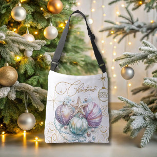 Christmas Soft Pastels Ornament Tote Bag