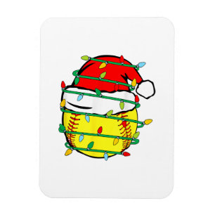 Christmas Softball Magnet