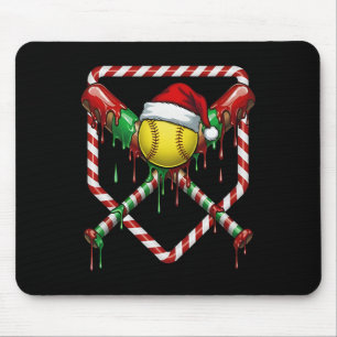 Christmas Softll Santa Hat Ice Cream Drip Men Wome Mouse Pad