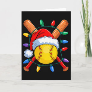 Christmas Softll Xmas Santa Sports Hat Mens Womens Card