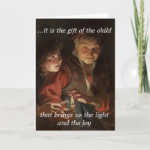 Christmas Solace Card--Joy of a Child