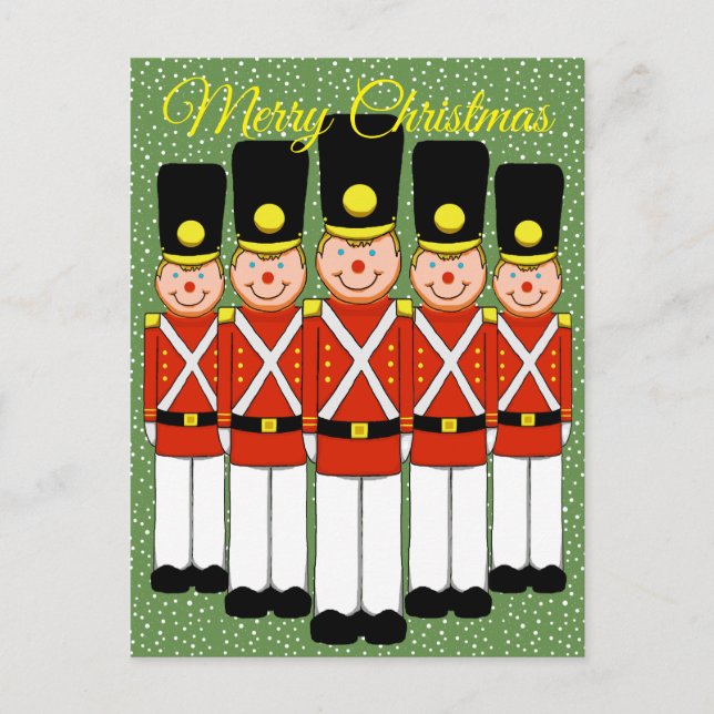 Christmas Soldier Christmas Postcard (Front)
