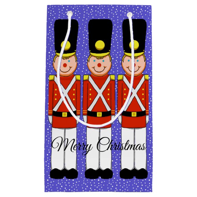 Christmas Soldiers with Snow Gift Bag (Front)
