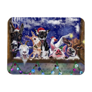 Christmas Song - Animal Party Magnet