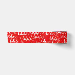 Christmas Songs Red FaLaLaLaLa Satin Ribbon
