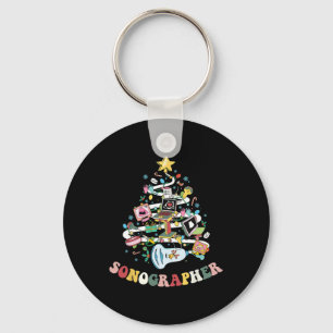 Christmas Sonographer Ultrasound Technologist Xmas Key Ring