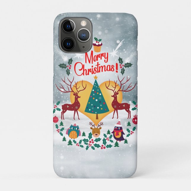 Christmas Soul Announcement Postcard Case-Mate iPhone Case (Back)