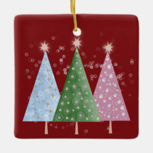 Christmas Sparkle Ceramic Ornament
