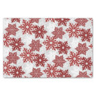 ⭐Christmas Sparkle Red ❄ Snowflakes