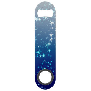 Christmas Sparkles Stars Blue Sky