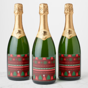  Christmas  Sparkling Wine Label