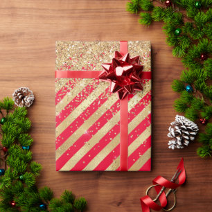 Christmas Sparkly Glitter Wrapping Paper