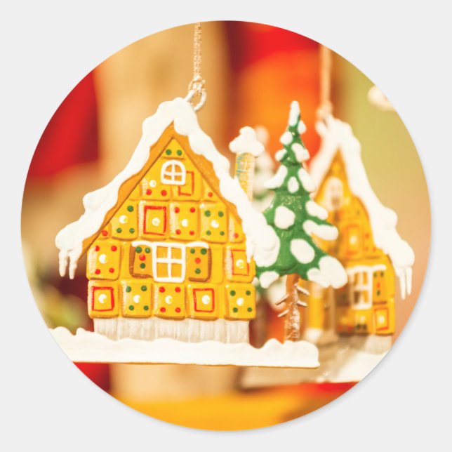 Christmas Special Delivery From Santa Classic  Round Sticker (Front)