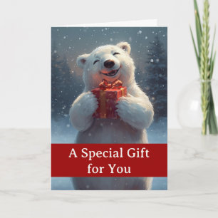 Christmas Special Gift for You with Polar Bear Card