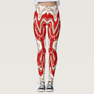 Christmas Special red white "Ratti_Creative_Arts Leggings