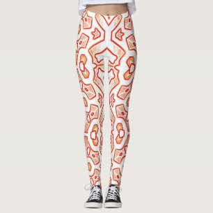 Christmas Special red white "Ratti_Creative_Arts" Leggings
