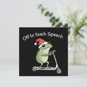 Christmas Speech Therapist SLP Communication Holiday Card