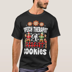 Christmas Speechherapist Of Smart Cookies Cute Gin T-Shirt