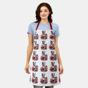 Christmas Sphynx Cat Santa Apron