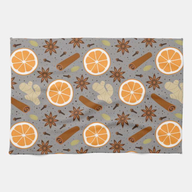 Christmas spices Kitchen Towels (Horizontal)