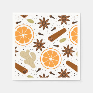 Christmas spices napkin