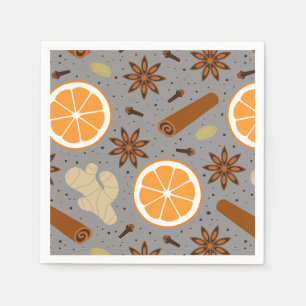 Christmas spices napkin