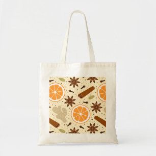 Christmas spices tote bag