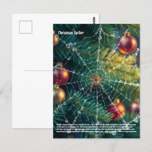 Christmas Spider Postcard