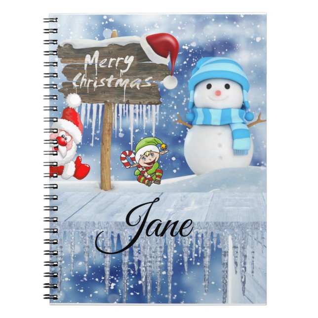 Christmas Spiral Notebook (Front)