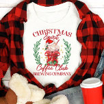 Christmas Spirit Coffee Club Festive Tri-Blend Shirt<br><div class="desc">Embrace the warmth and joy of the holiday season with this charming "Christmas Spirit Coffee Club Brewing Company" tee. Featuring a festive Santa-topped coffee cup and a delightful vintage aesthetic, this shirt is perfect for coffee lovers and Christmas enthusiasts alike. It's a great conversation starter for holiday gatherings or a...</div>