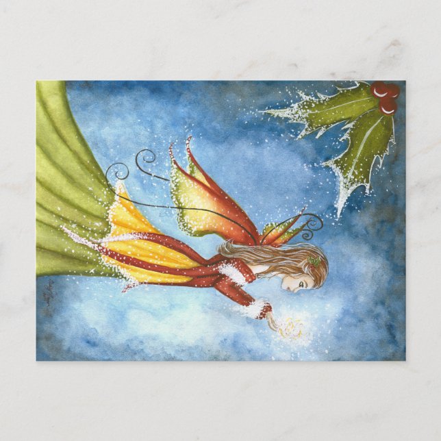 Christmas Spirit Fairy Postcard (Front)