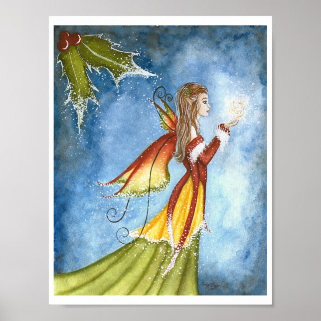 Christmas Spirit Fairy Poster Print (Front)