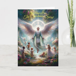 Christmas Spirit Folded Greeting Card