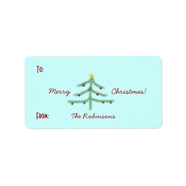 Christmas Spirit Gift Labels (Front)
