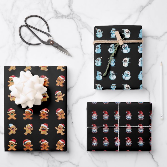 Christmas spirit gift paper set (Front)