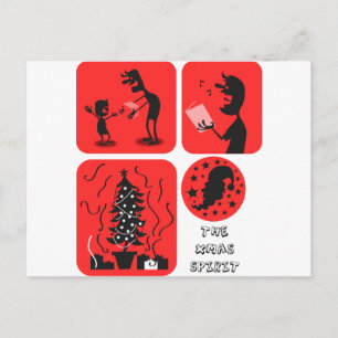 christmas spirit holiday postcard