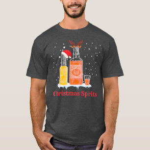 Christmas Spirits Funny Drinking T-Shirt