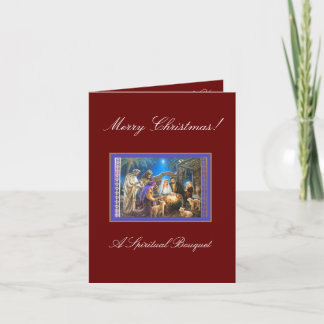 Christmas Spiritual Bouquet Card