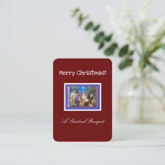 Christmas Spiritual Bouquet Enclosure Card