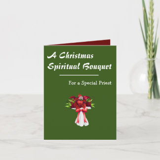 Christmas Spiritual Bouquet for a Priest Card