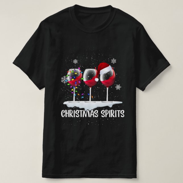 christmas spirts wine T-Shirt (Design Front)