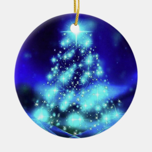 Christmas Splendour  Ceramic Tree Decoration (Front)