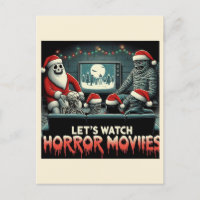 Christmas Spooky Retro Horror Movies Friends