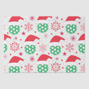 Christmas Sports Ball with Santa Hat Tissue Paper