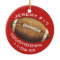 Christmas Sports Football Red Touchdown Add Name